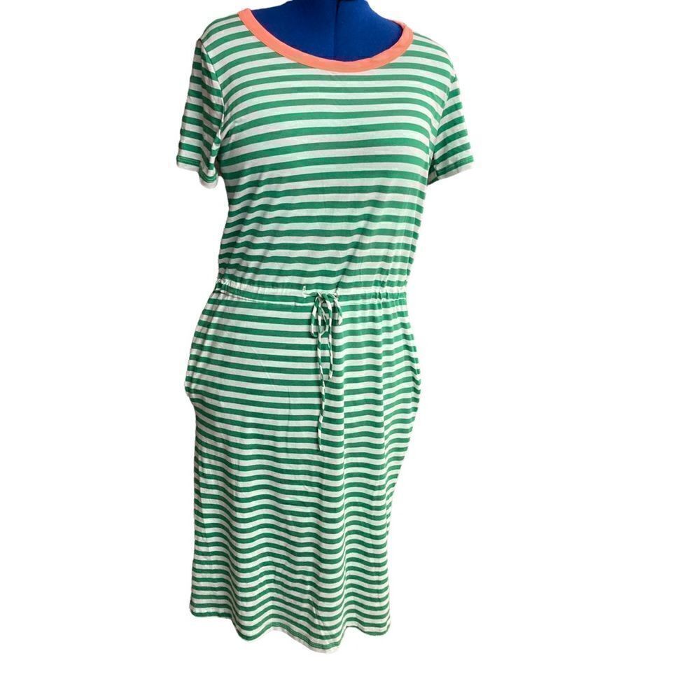 7th Ray Green & White Striped‎ Women’s Dress Size XL